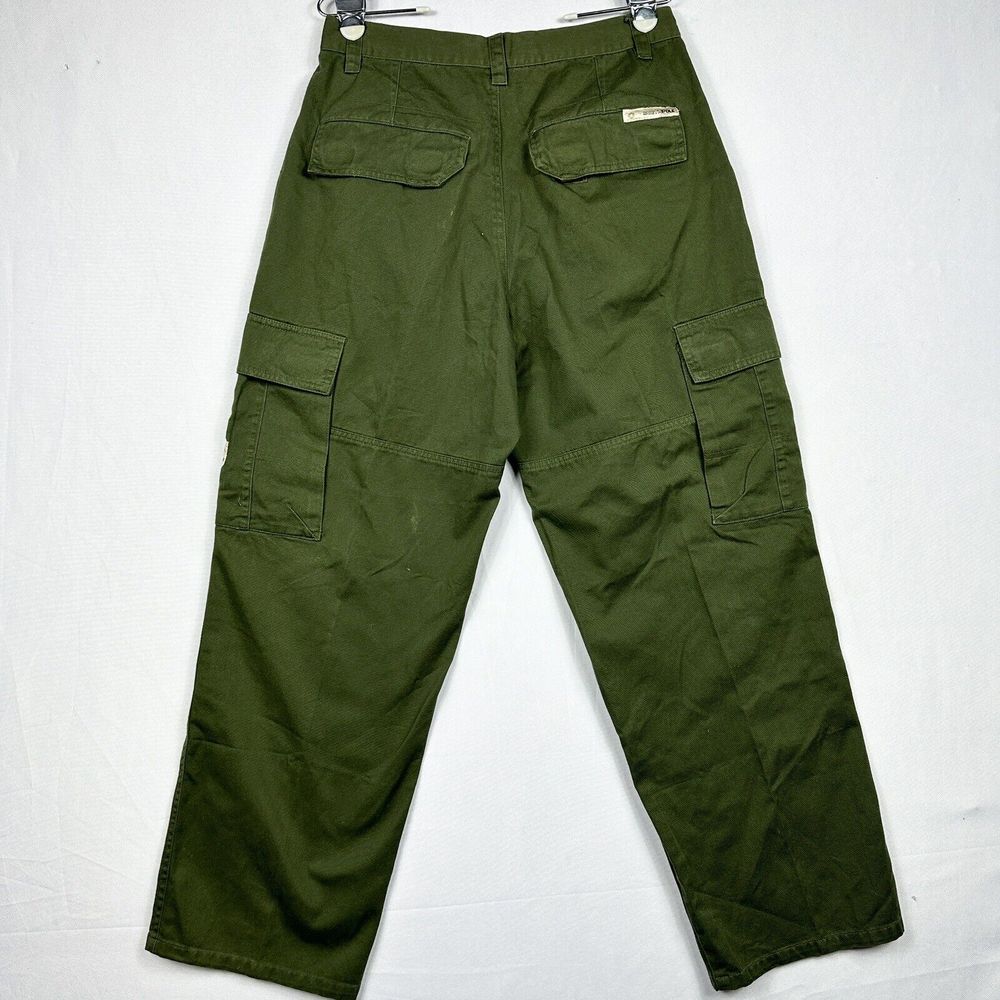 SOUTHPOLE Vintage Mens Utility Cargo Pants 32 x 30 Military Green 82628 - Picture 2 of 13